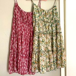Floral mini dresses (XS-M)